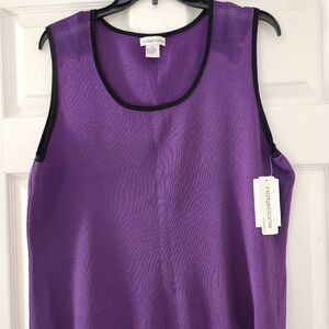 Purple sweater tank NWT.